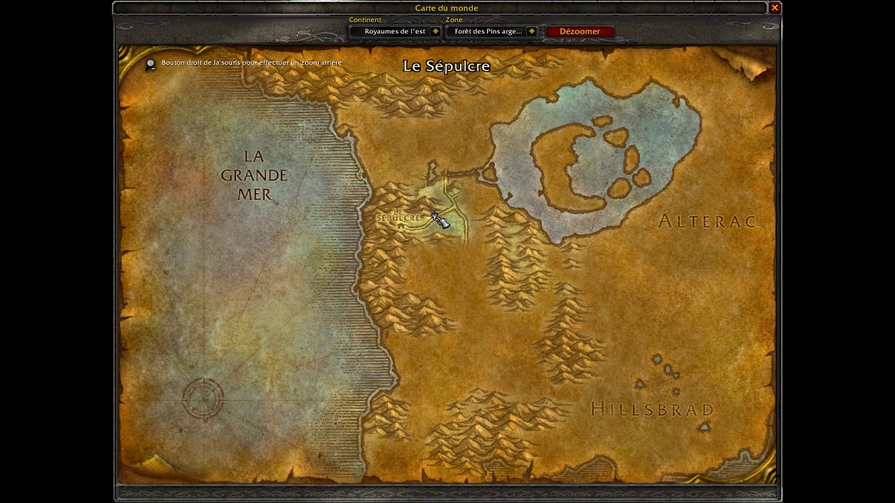Wow Classic - ASTOR HADREN - Qu&ecirc;te ROGUE - Emplacement