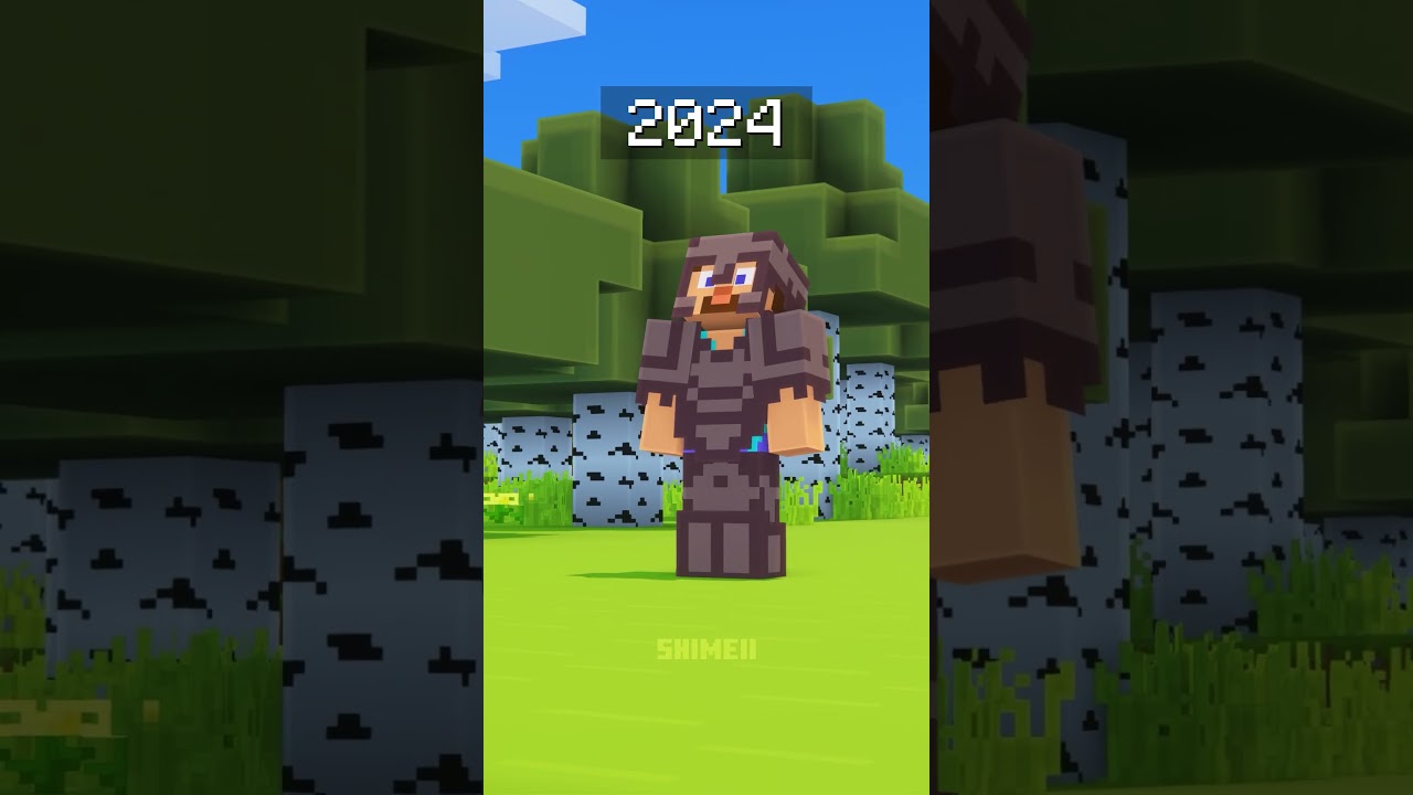 Minecraft: 2009 vs 2024 🥲#shorts