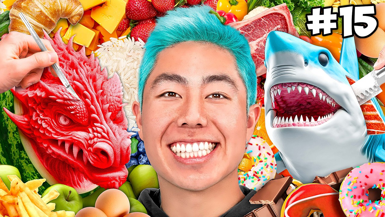 15 EXTREME Food Art Challenges For $100,000!
