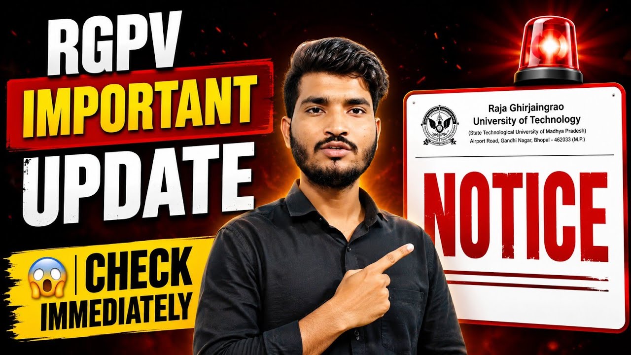 Rgpv Important Latest Update  | Check Immediately 😱 | RGPV 2026