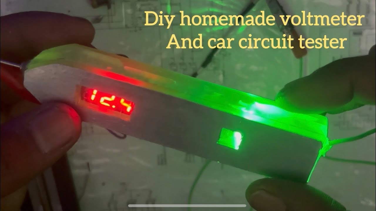 How to make car circuit tester at home:diy homemade car circuit and voltage tester