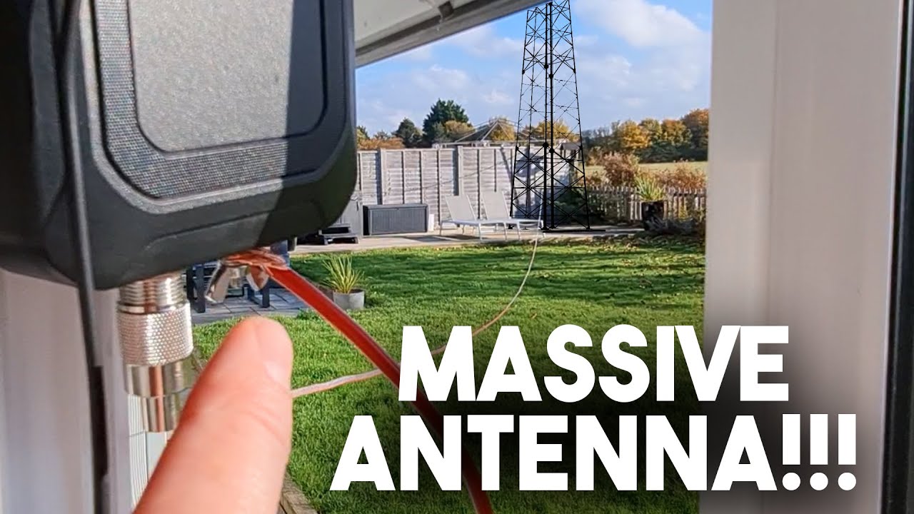 I MADE A MASSIVE ANTENNA TO SEE HOW FAR I COULD GET!!!