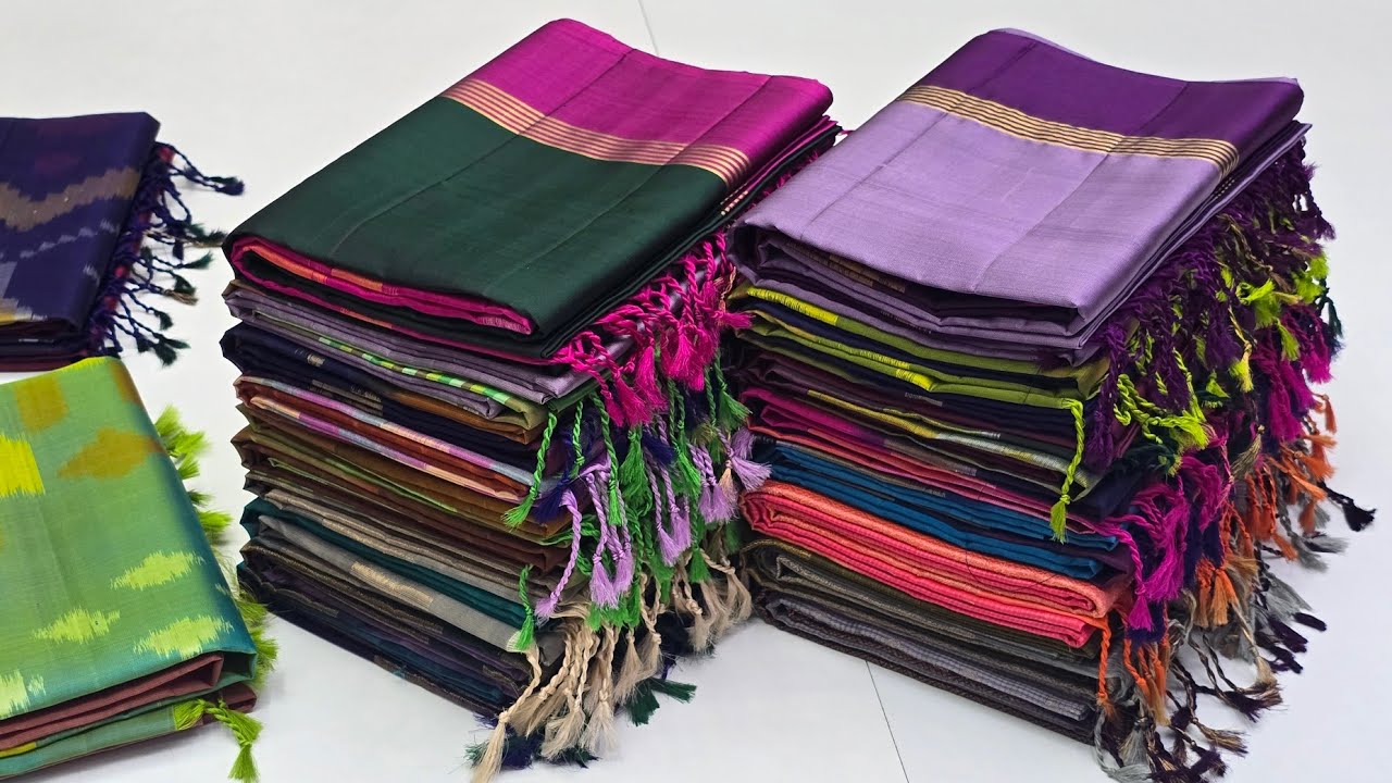 Discount Sale || Plain Pure Silk Sarees || Pochampalli Pallu || Sirumugai Silk Sarees Manufacturer