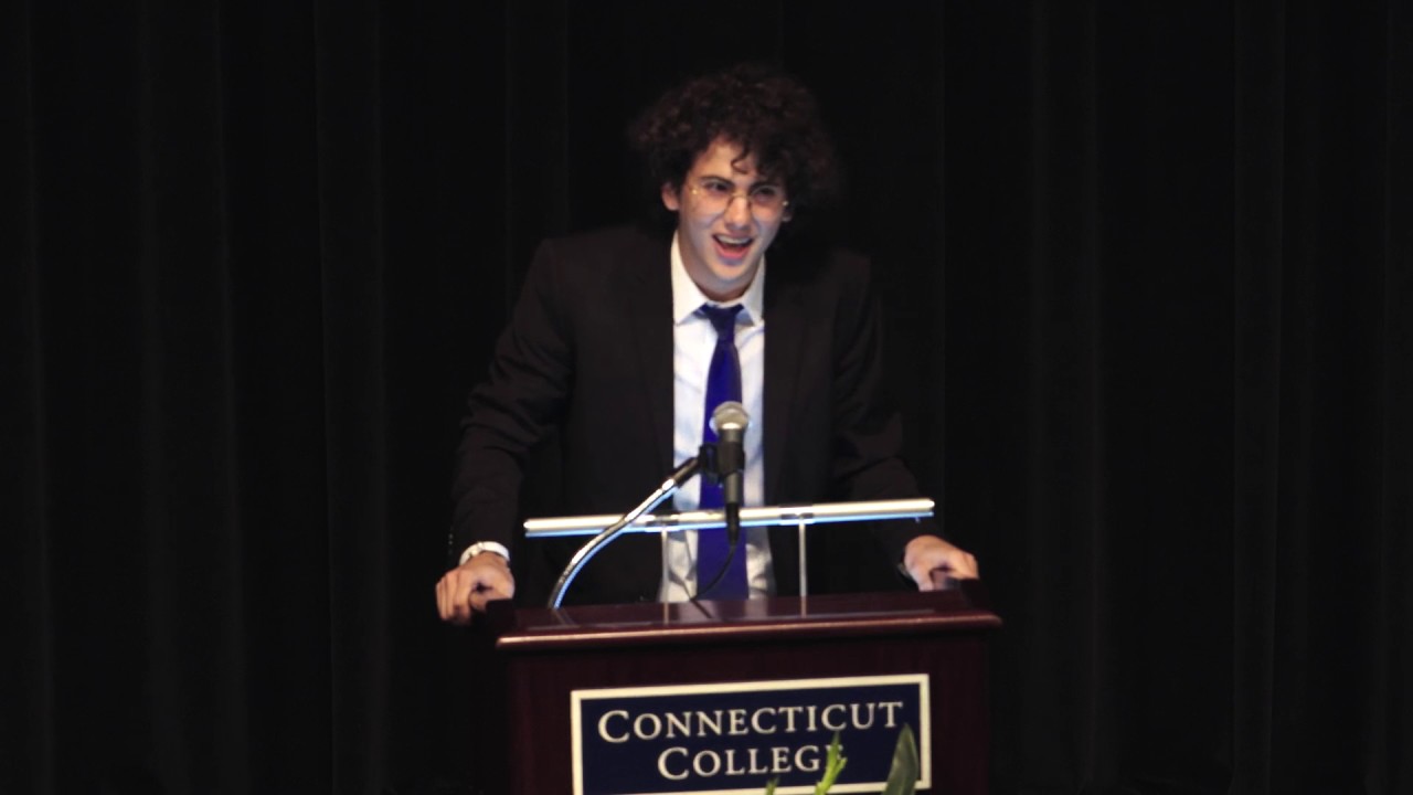 SGA President Ramzi Kaiss '17 addresses the Class of 2020
