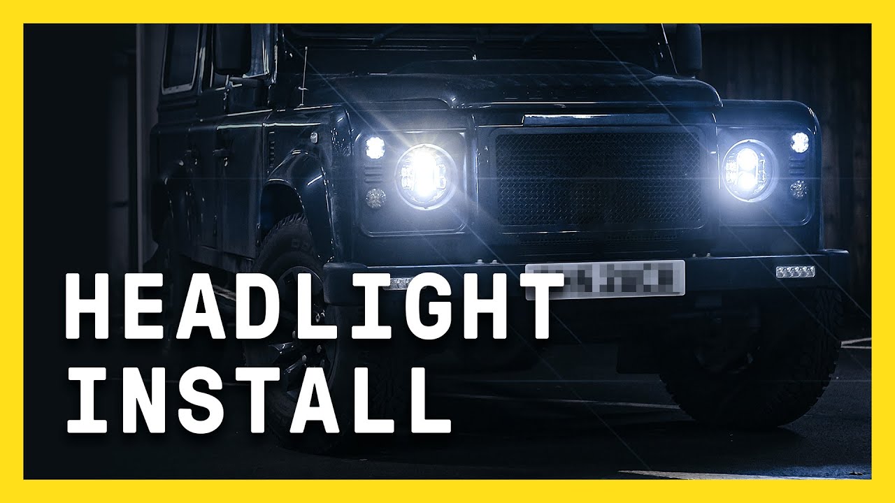 INSTALLING ORE HEADLIGHTS TO MY DEFENDER