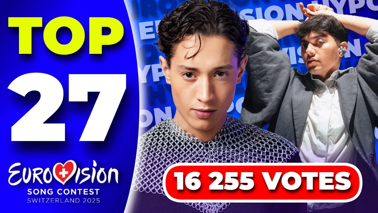 Eurovision 2025 | Top 27 - Voted By 16 255 People