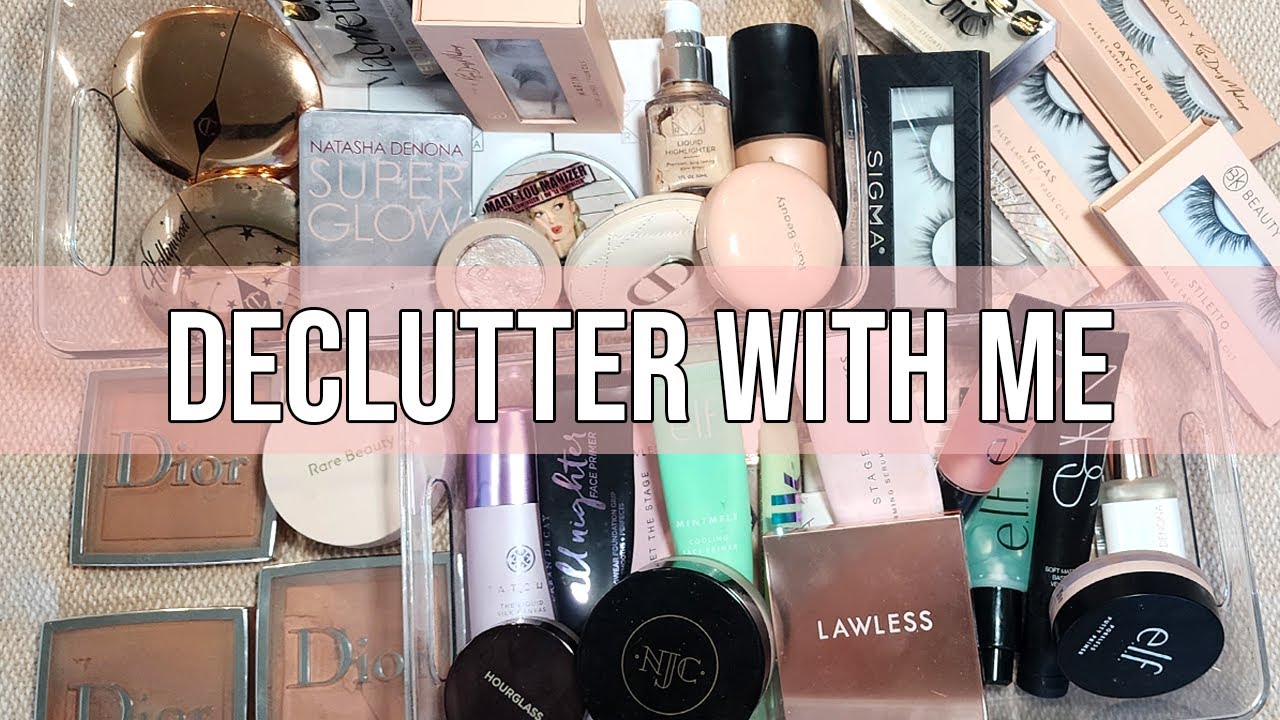DECLUTTERING (ALMOST) ALL MY MAKEUP // MAKEUP DECLUTTER 2023