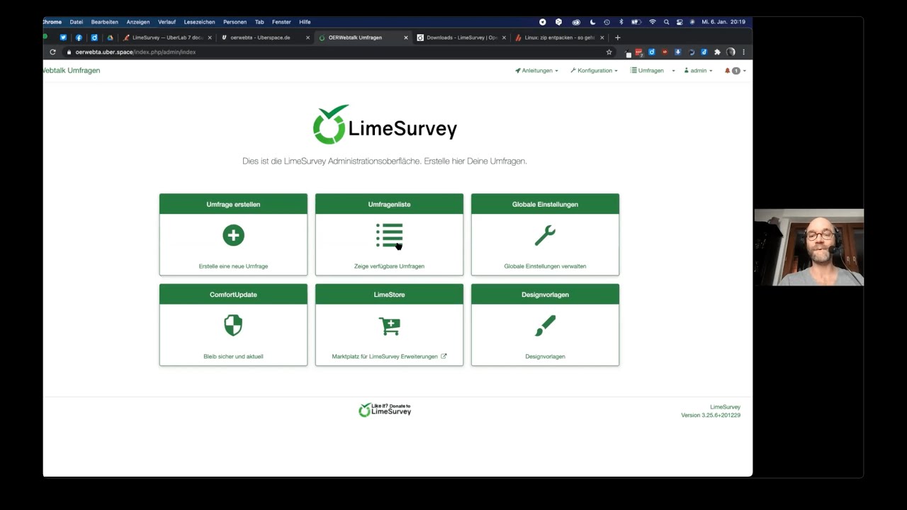 Das eigene Umfragetool Limesurvey | ein #OERcamp-Webtalk mit Guido Brombach