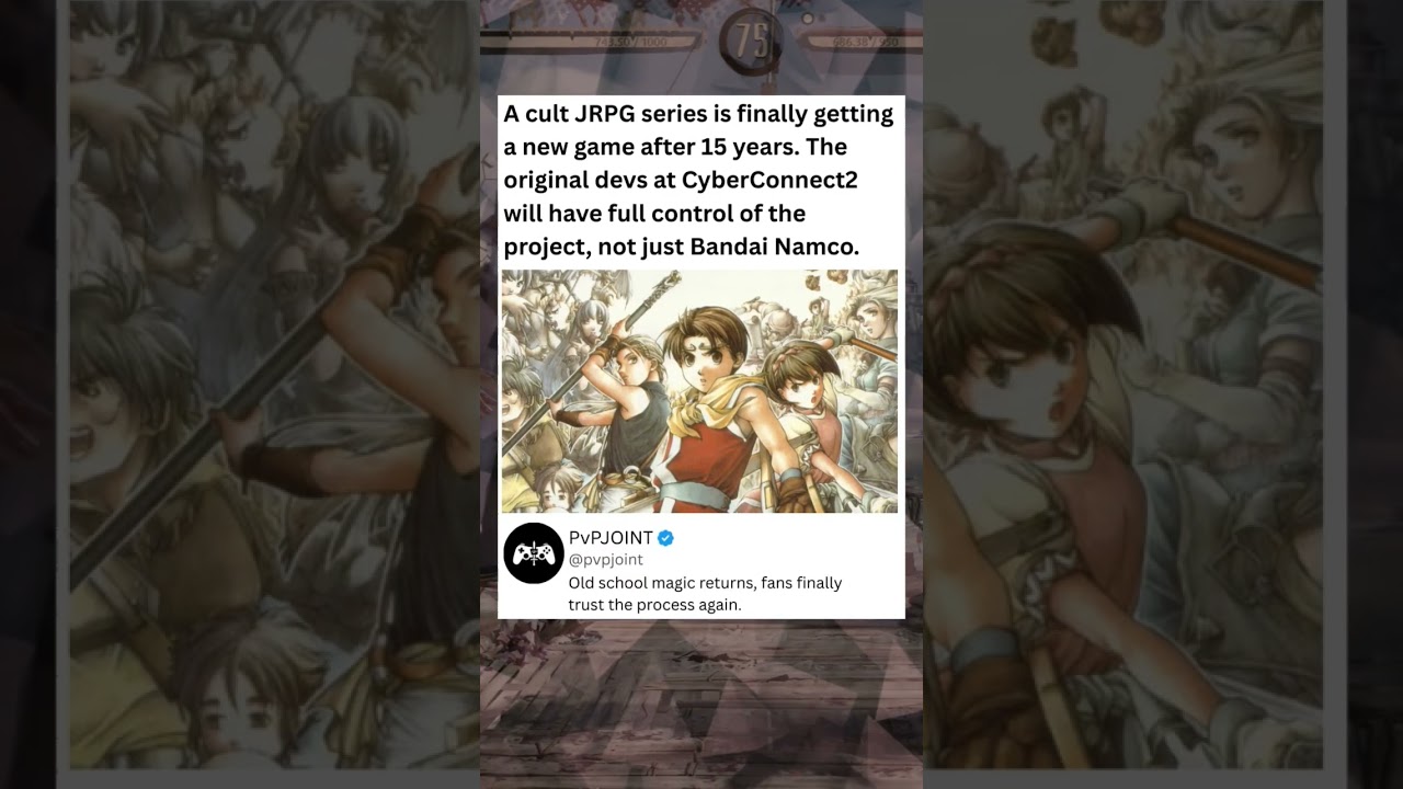A cult JRPG series is finally getting a new game after 15 years. #cultjrpg
