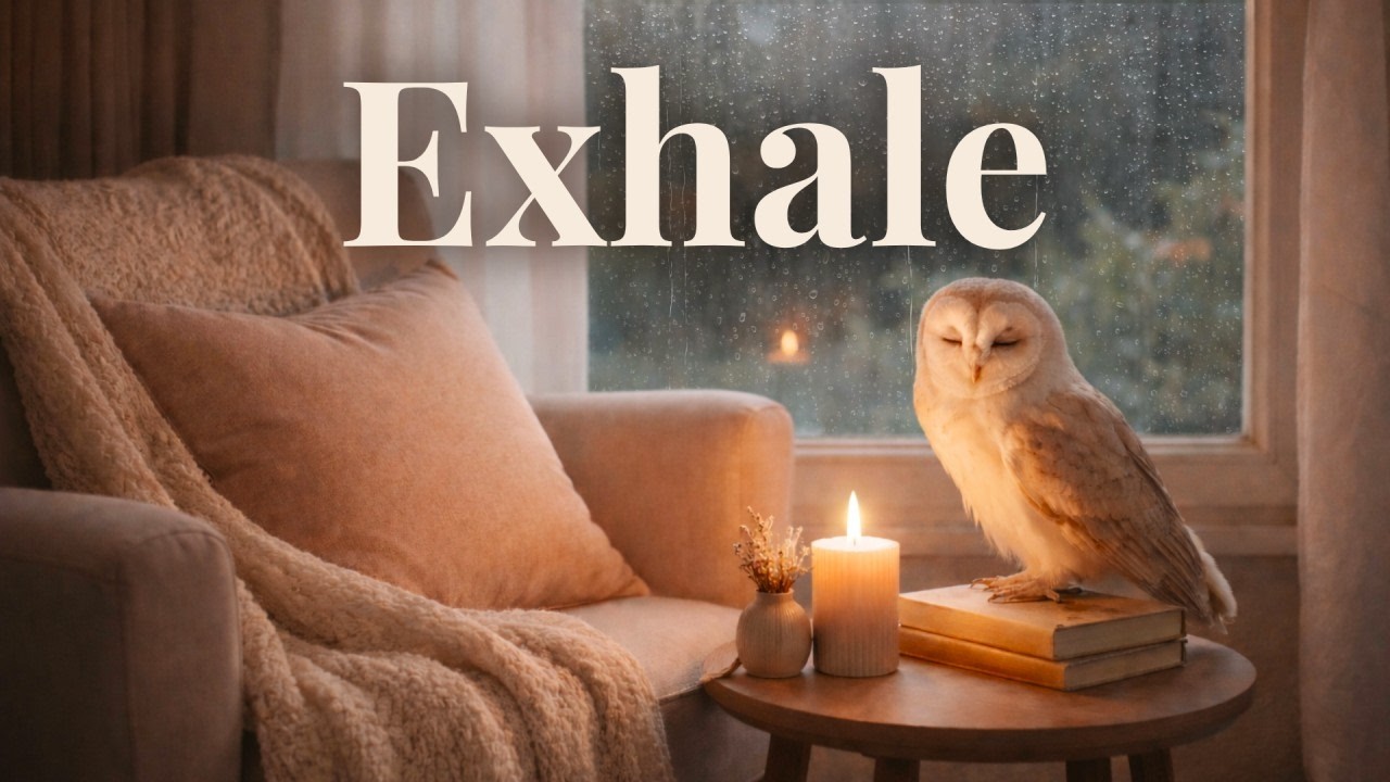 Curl up & Exhale 🌧️ Candlelight Sanctuary | 8 Hours of Safe Calm for Sleep, Anxiety & Deep Rest