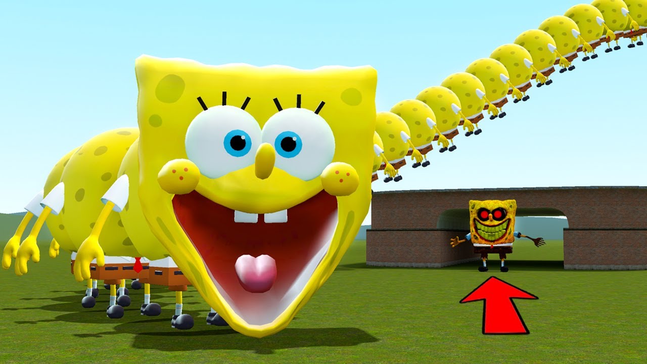 WHAT IF SPONGEBOB BECOMES A HUNGRY WORM SPONGEBOB FOR ROBLOX In Garry's Mod!?