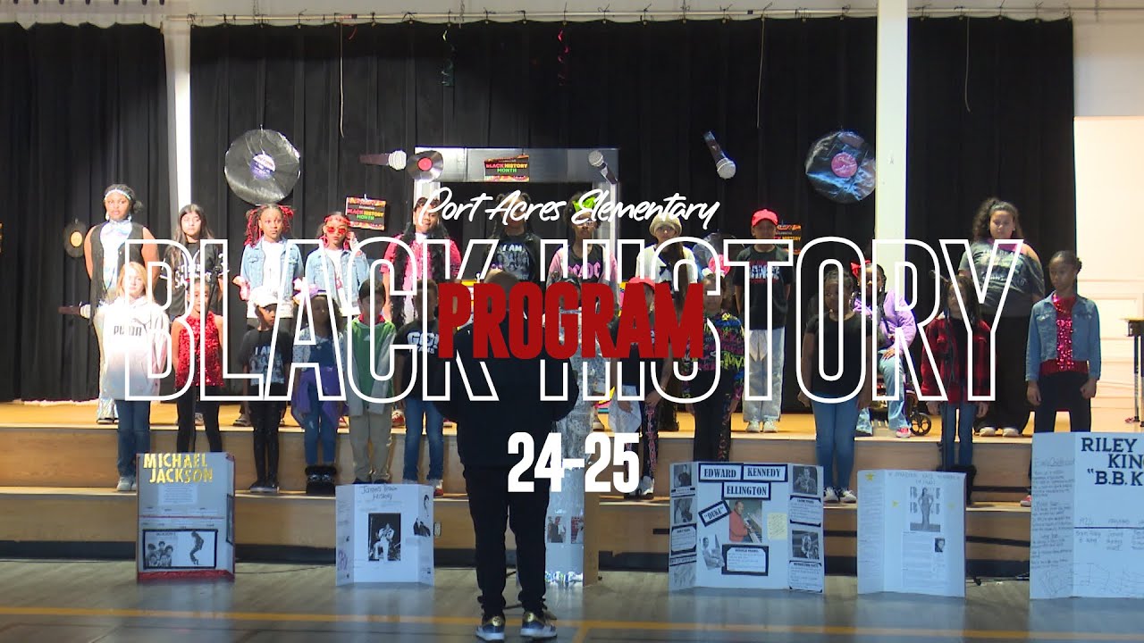 Port Acres Elementary's Black History Program 2025