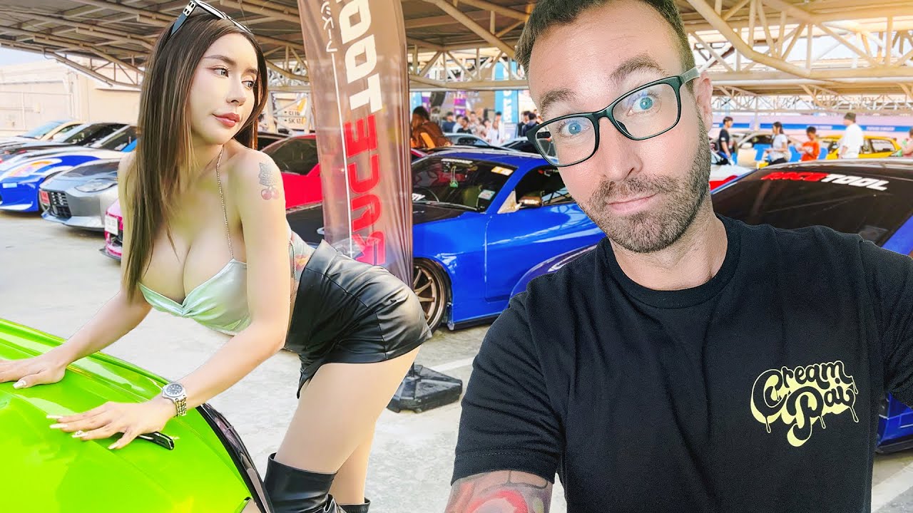 Bangkok's Biggest Car Show! 4 Floors of Cars and Girls!
