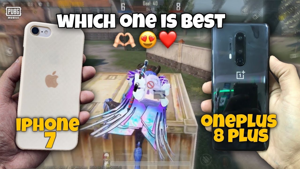iPhone 7 Vs Oneplus 8 Pro PUBG Test in 2026🔥with SK12😂🔥40FPS Vs 90FPS | PUBG BGMI |