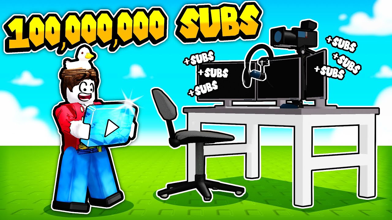 Я набрал 100000000 подписчиков в Roblox Youtuber Tycoon