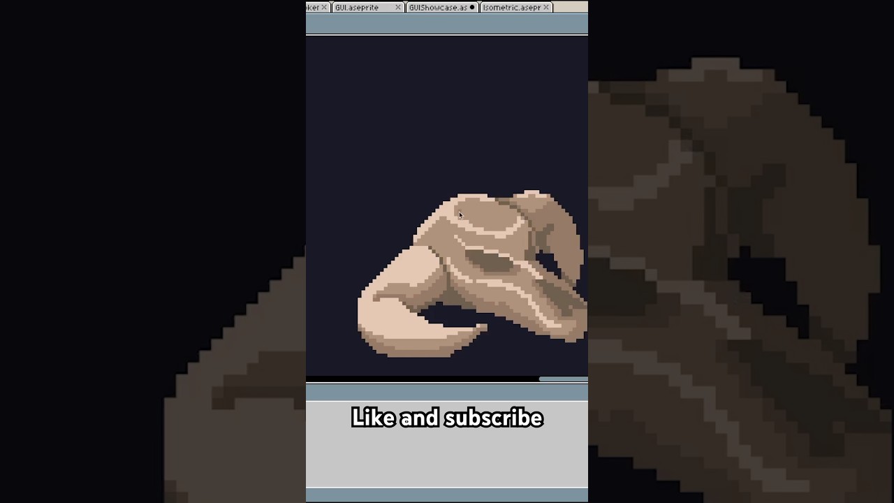 2D Animal Skull Game Asset #sprite #gameassets #gameasset #pixel #pixelart #isometric #skull #2d