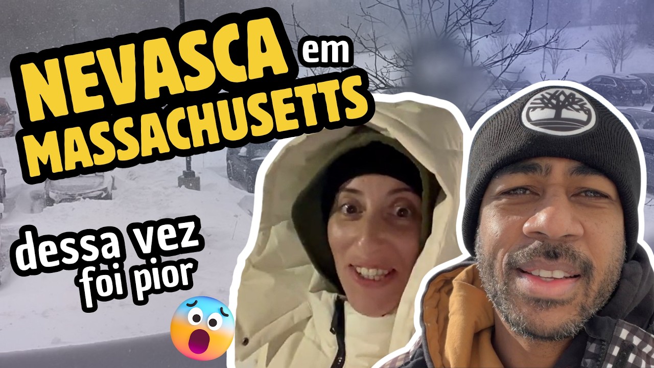 Nevasca em Massachusetts 2026 - Dessa vez foi bem pior!
