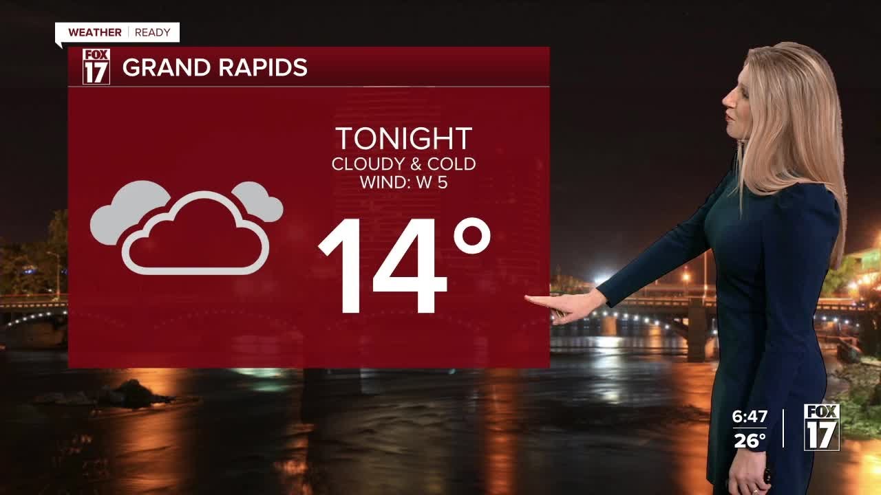 Monday Late PM Forecast: Light flurries, chilly