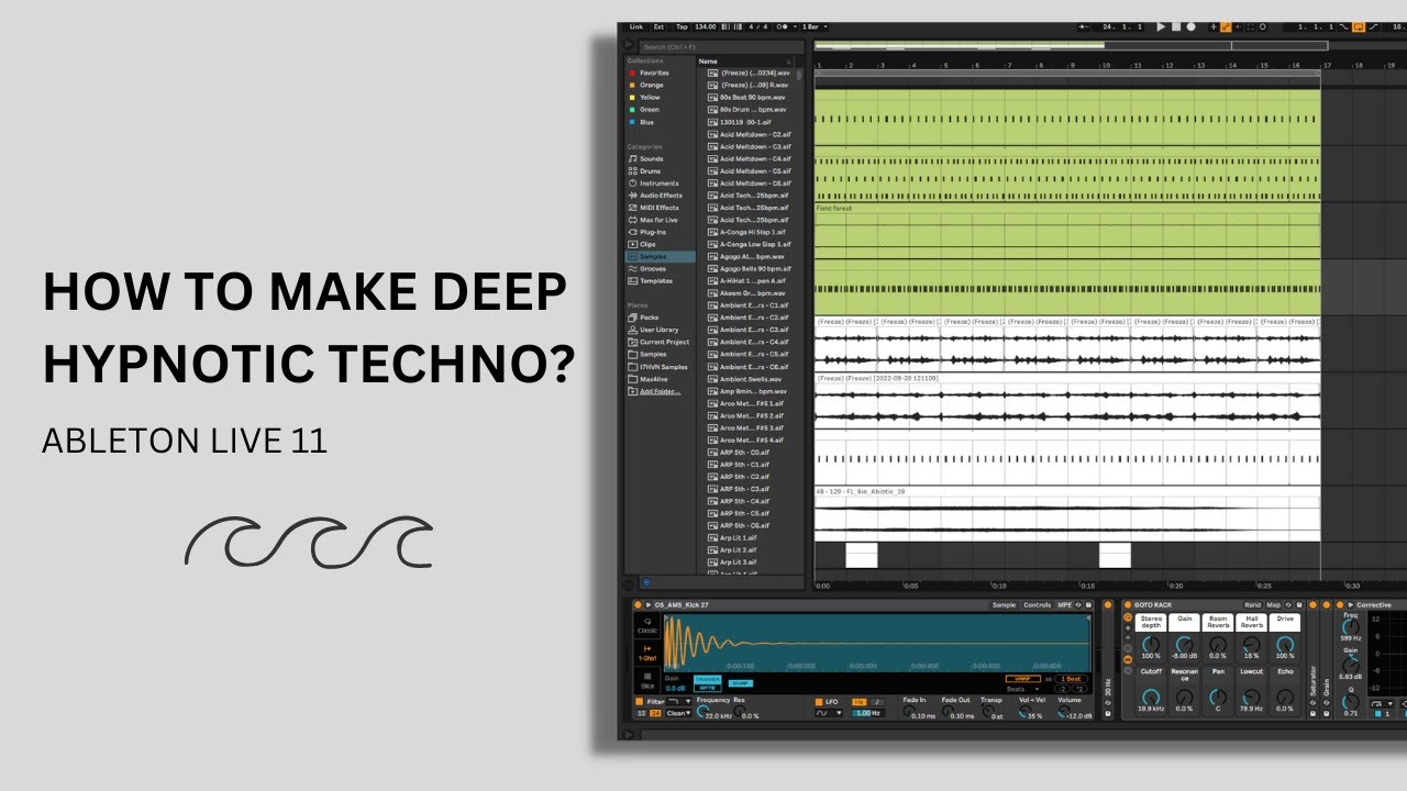 Deep Hypnotic Techno - Sound design, Arrangement, Modulation