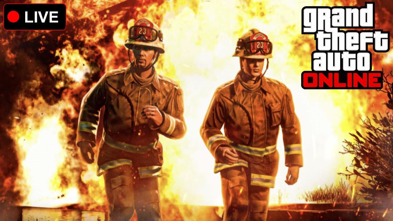 🔴 LIVE - GTA Online 9-5 Odd Job Firefighter Money Grind!