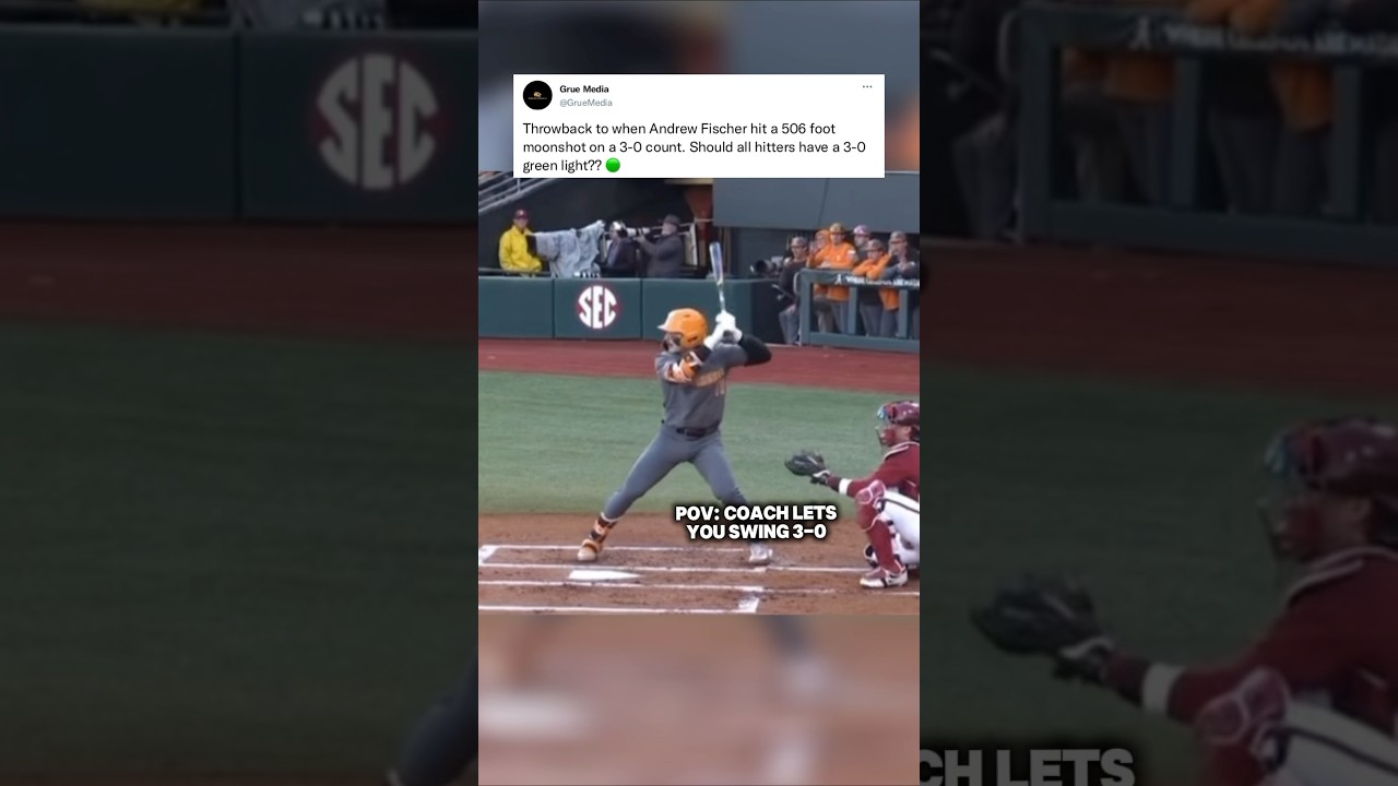 Craziest 3-0 Approach Ever&hellip; 😭 #homerun #baseball #d1