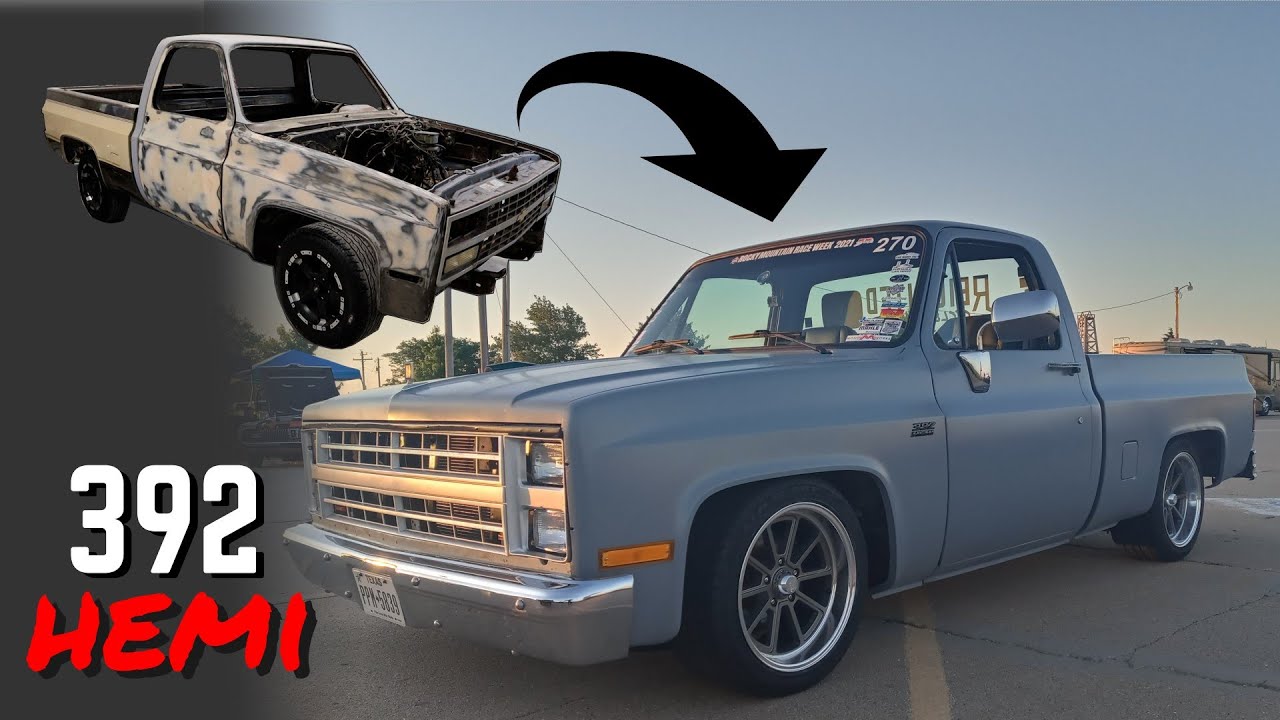Building and Racing a 392 HEMI Swapped C10 In 20 Minutes!
