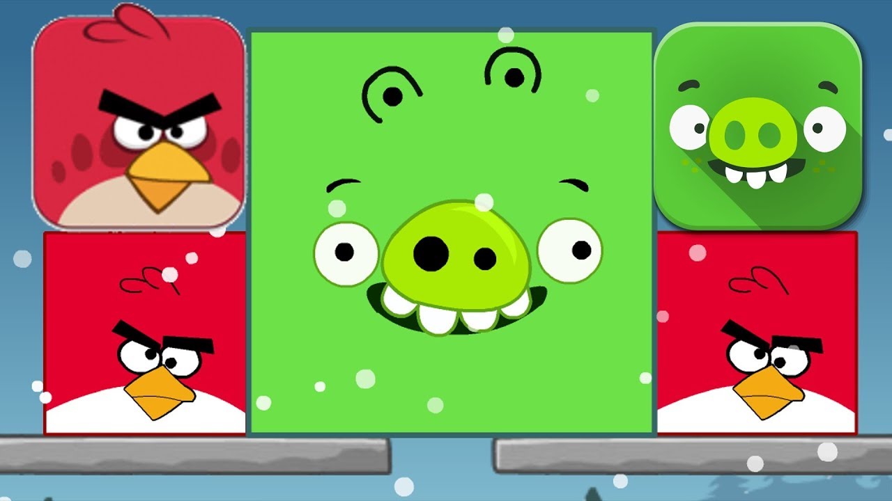 Angry Birds - KICK OUT GREEN PIGS! BIGGEST BIRDS SMALLEST PIGGIES
