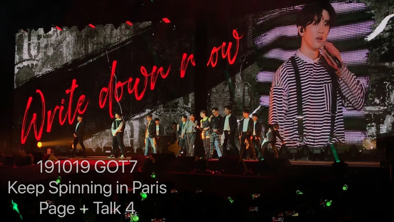 191019 GOT7 KEEP SPINNING in Paris - Page + Talk 4
