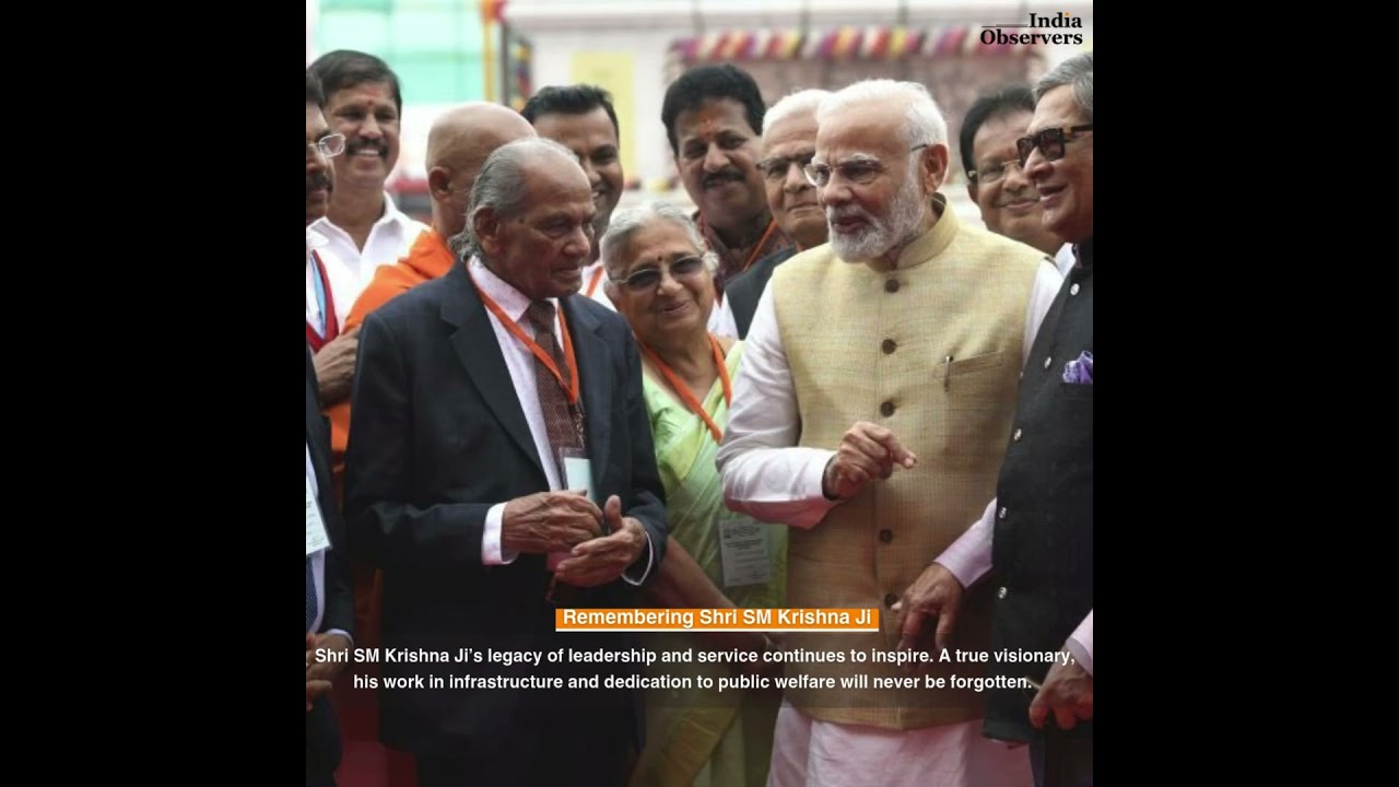 Remembering Shri SM Krishna Ji: A Legacy of Leadership and Progress | PM Modi |