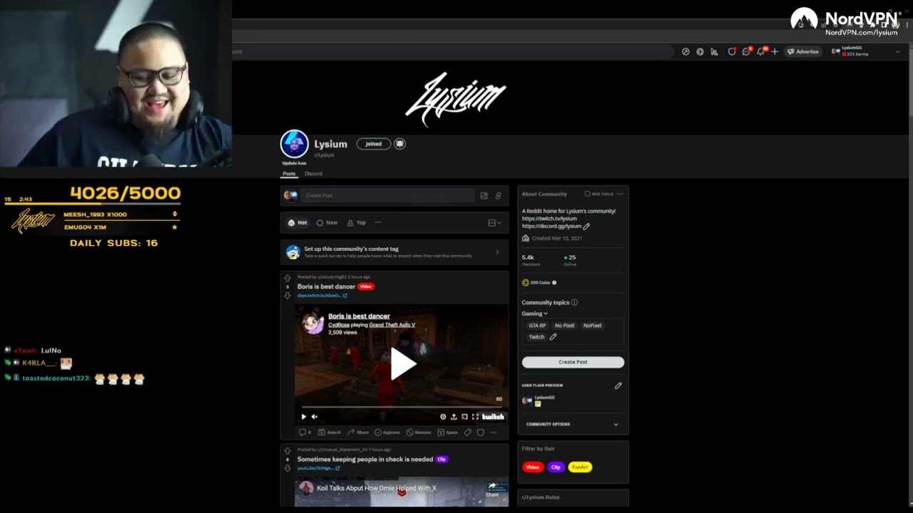 Lysium Talks about Dean's Comment on Him During a Podcast