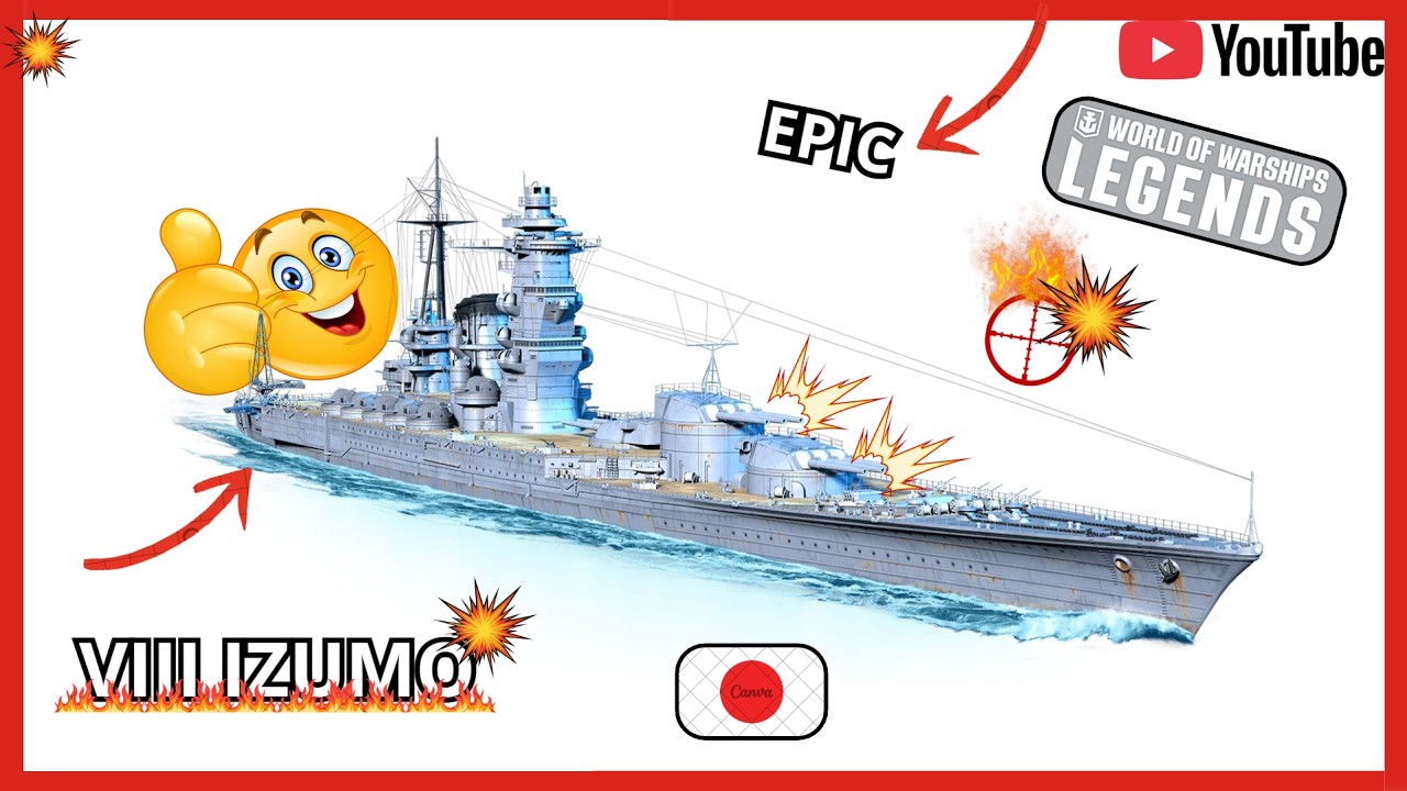 WoWs L : nice IZUMO gameplay PS5