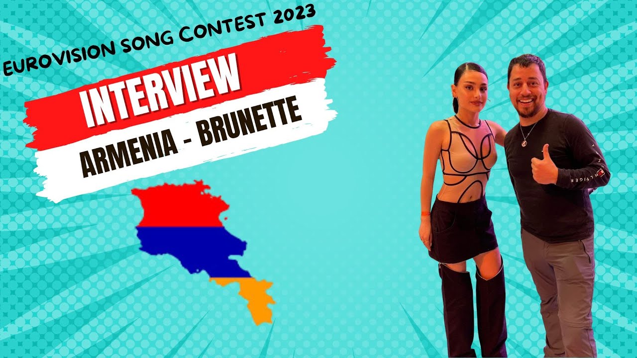 Armenia - Interview with Brunette - Future Lover - Eurovision 2023 - Interview in Amsterdam