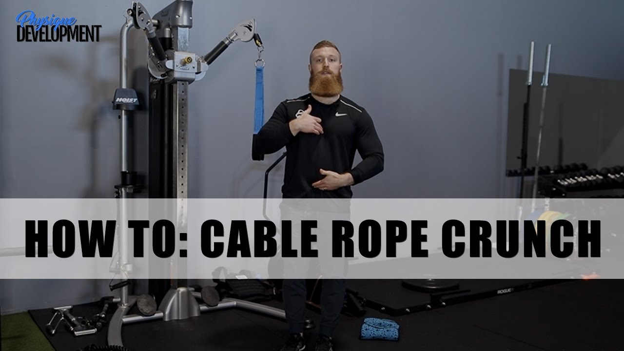 How to: Cable Rope Crunch for Abs | PhysiqueDevelopment.com