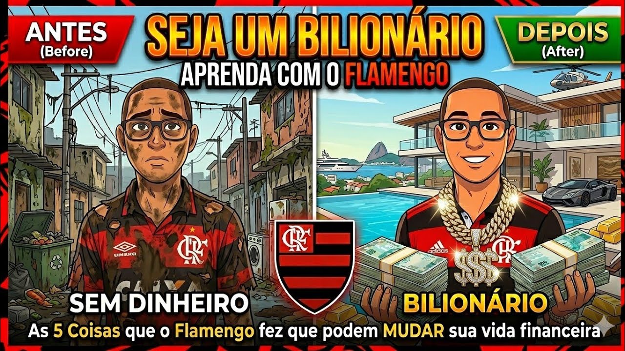 Cinco Passos para você pagar suas contas e enriquecer usando o método Flamengo 