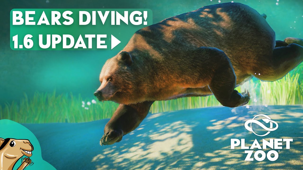 DIVING BEARS & more! Free Update 1.6 Announced - Planet Zoo News