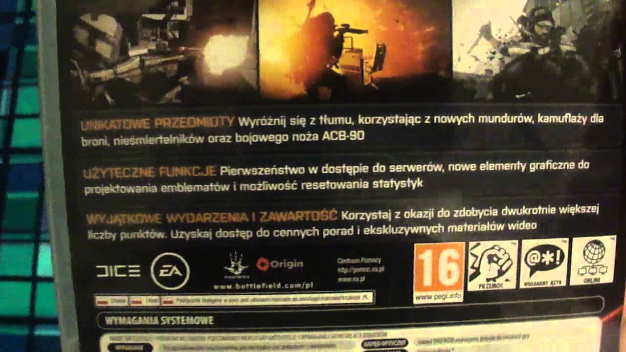 Battlefield 3 PREMIUM - UNBOXING PL