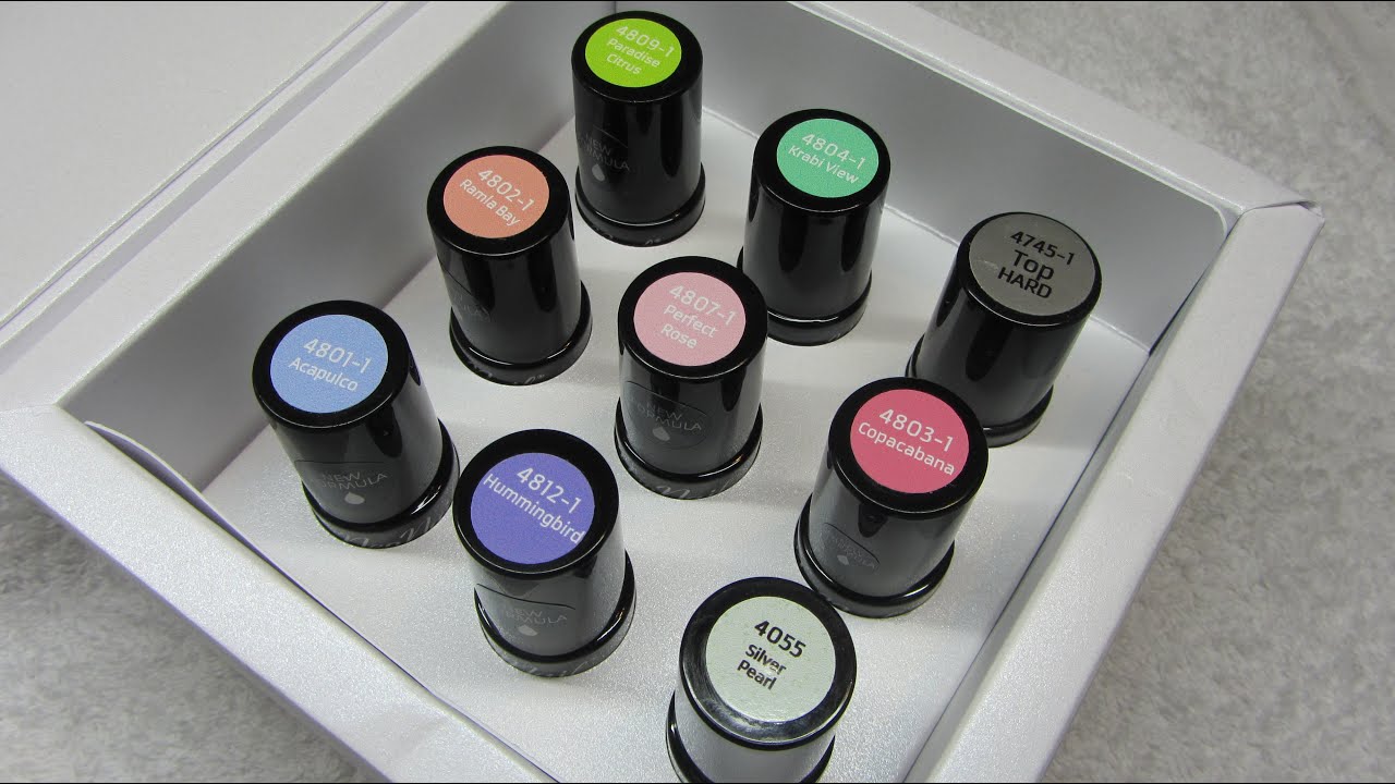Swatches: NeoNail - Paradise Citrus, Ramla Bay, Perfect Rose, Acapulco, Copacabana