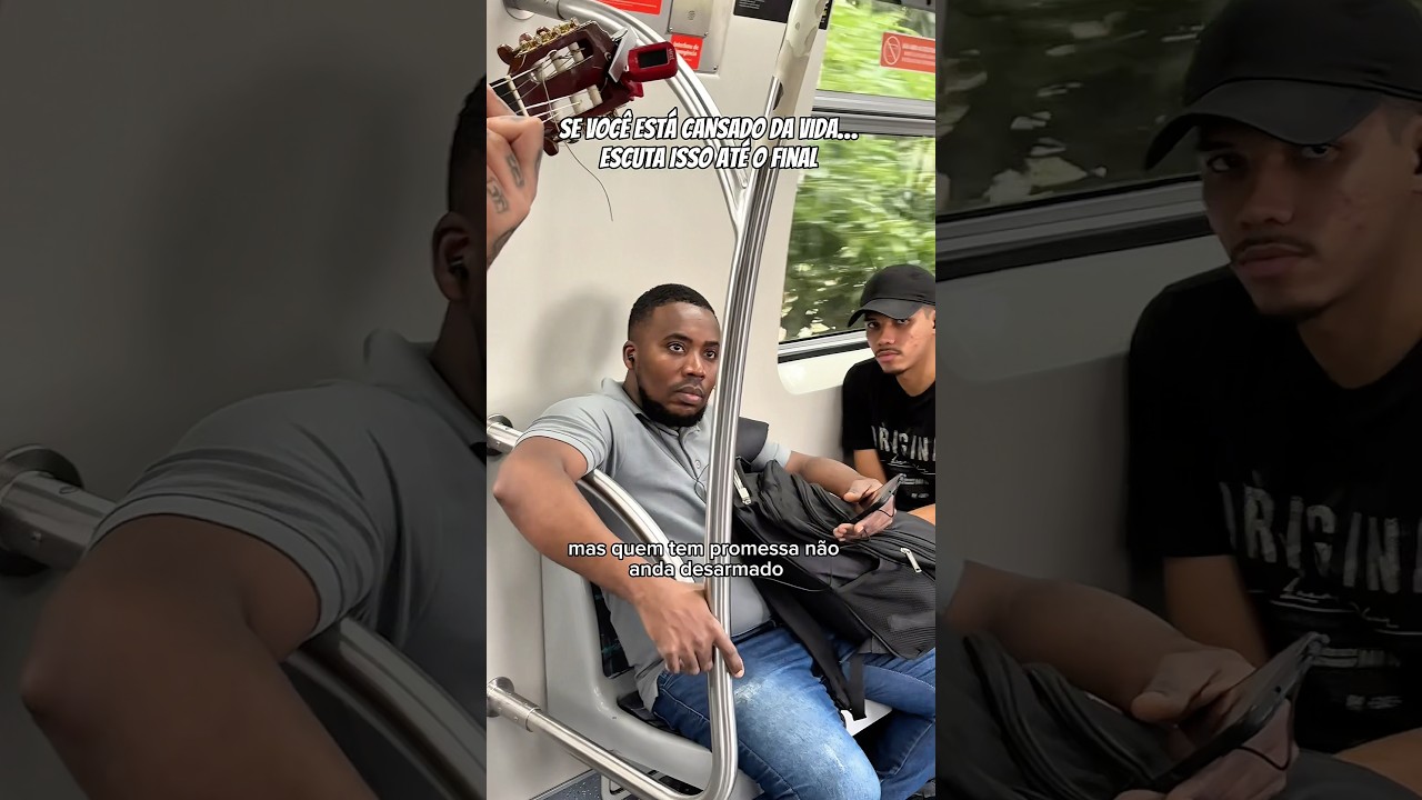 Rap no trem tocando cora&ccedil;&otilde;es Musicista #jesus