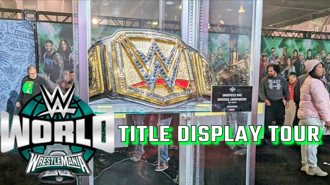 WWE World 2024 | Championship Title Display Tour (WrestleMania Weekend Vlog)
