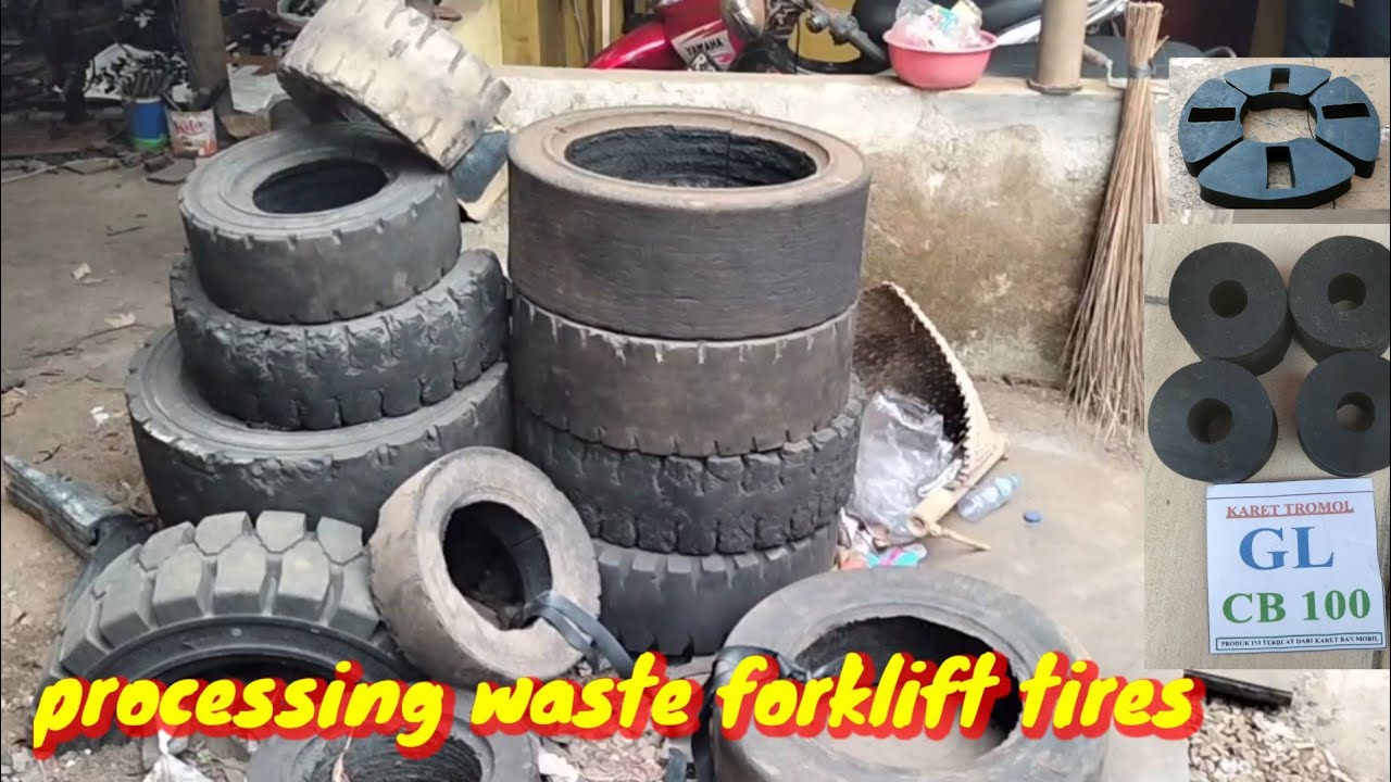 Forklift tire waste processing is a promising business idea