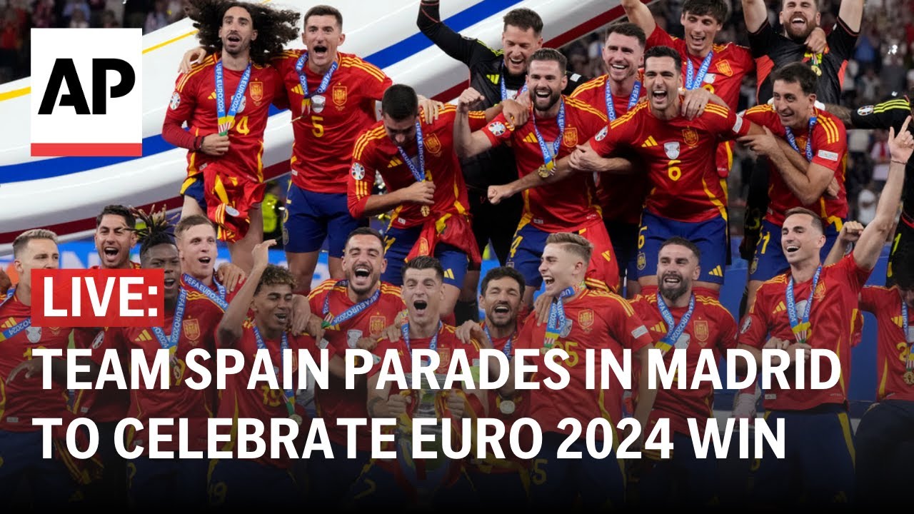 LIVE: Spain celebrates Euro 2024 win with parade in Madrid