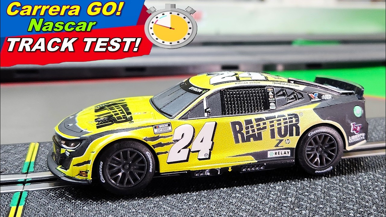 Carrera GO Camaro Nascar Slot Car TRACK TEST! It's Yellow it's a LEMON!