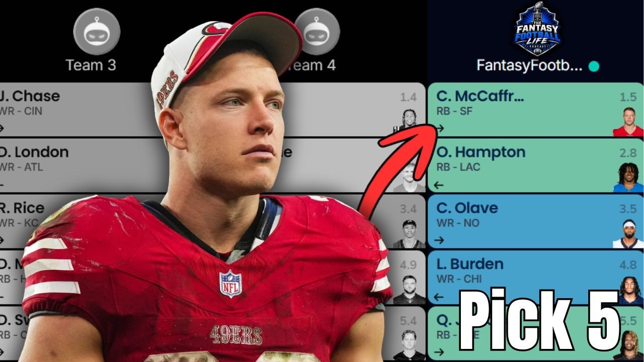 2026 Fantasy Football Mock Draft | Pick 5 (12 Team PPR)