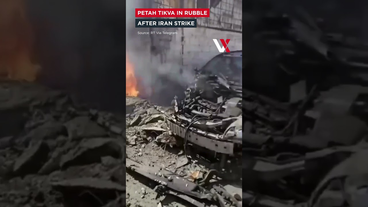 Petah Tikva Hit! Iranian Missile Strike Leaves Destruction In Central Israel As War Widens | VERTEX
