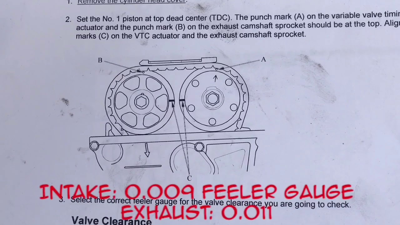 K series DIY valve adjustment