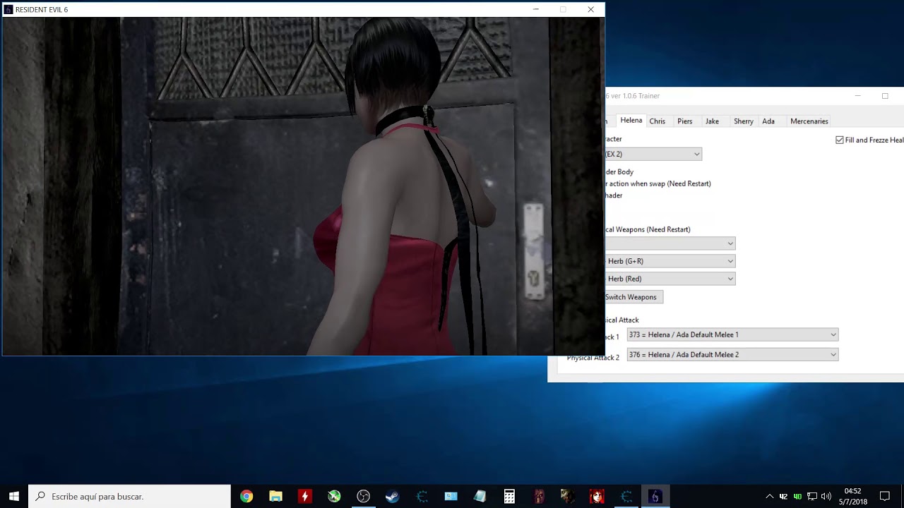 how swap characters in Resident Evil 6 ver 1.0.6 - Campaign / Mercenaries