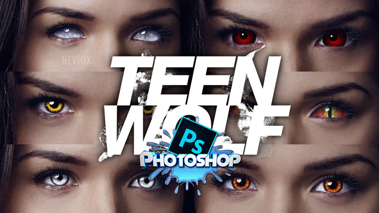 Photoshop Tutorial - How to make Eyes like Teen Wolf [HD]