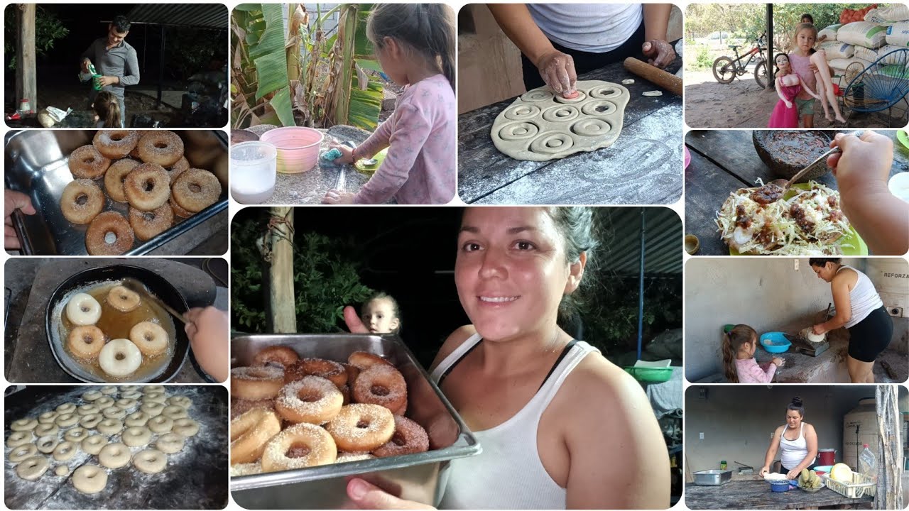 Prepare unas picaditas para almorzar 🤤// Hise donas azucaradas‼️