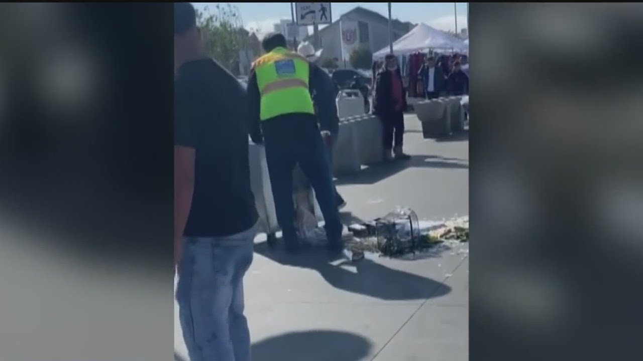 San Francisco Public Works looking into incident where employee pushed over vendor's food cart