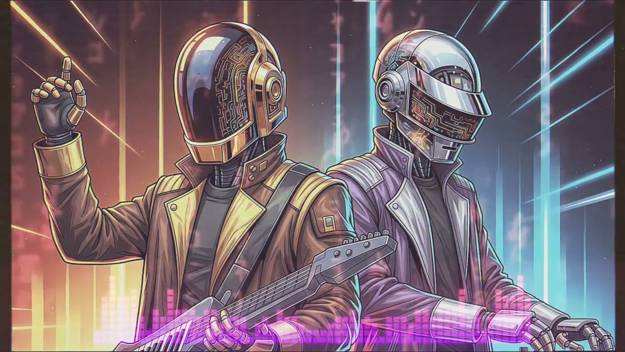 🔥 DAFT PUNK LATE DUSK 🌅 Chill Disco x Neon Coast Energy!